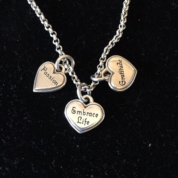 Brighton piccadilly three heart necklace - Picture 3 of 6